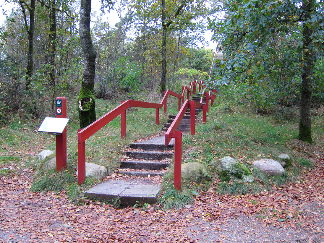 Treppe zum Aussichtspunkt am Blabjerg